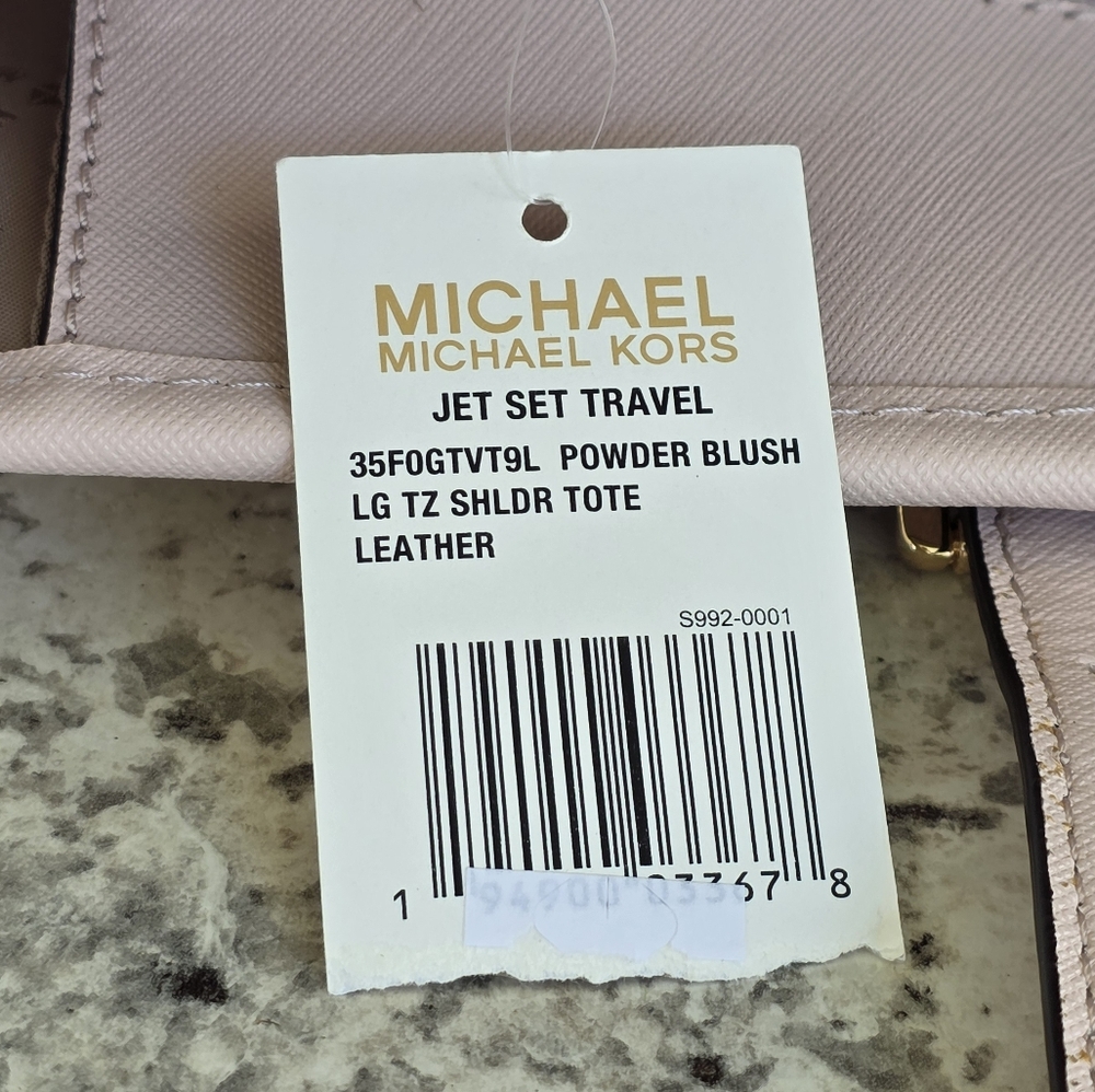 Michael Kors Jet Set Large Pink Tote - Picture 7 of 10